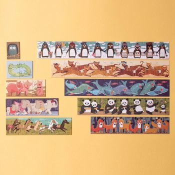 10 puzzles progresivos de animales del Puzzle 10 Penguins de Londji