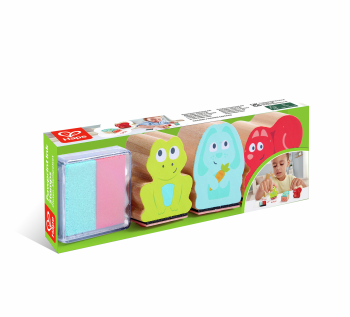 Set de sellos infantiles de animales Hape para niños