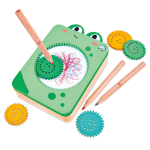 Espirógrafo infantil Hape en uso