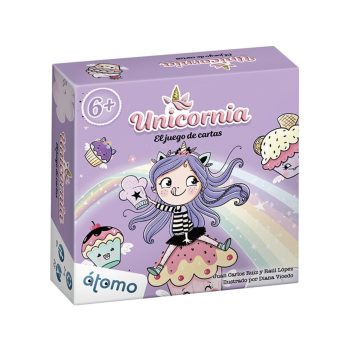 Juego de cartas Unicornia de Átomo Games para niños desde 6 años