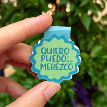 Marcapáginas imantado Quiero Puedo y me lo Merezco de Nazaret Moreno